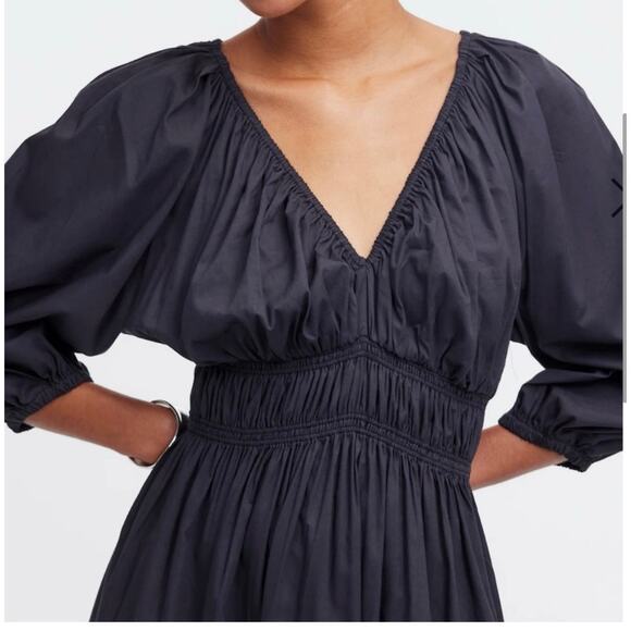 Madewell V-Neck Balloon-Sleeve Maxi Dress - Picture 4 of 9